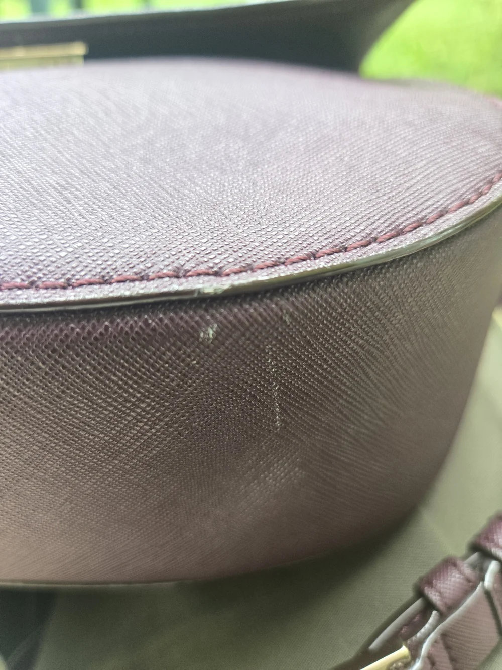 Kate Spade New York Plum Saffiano Leather Crossbody Bag